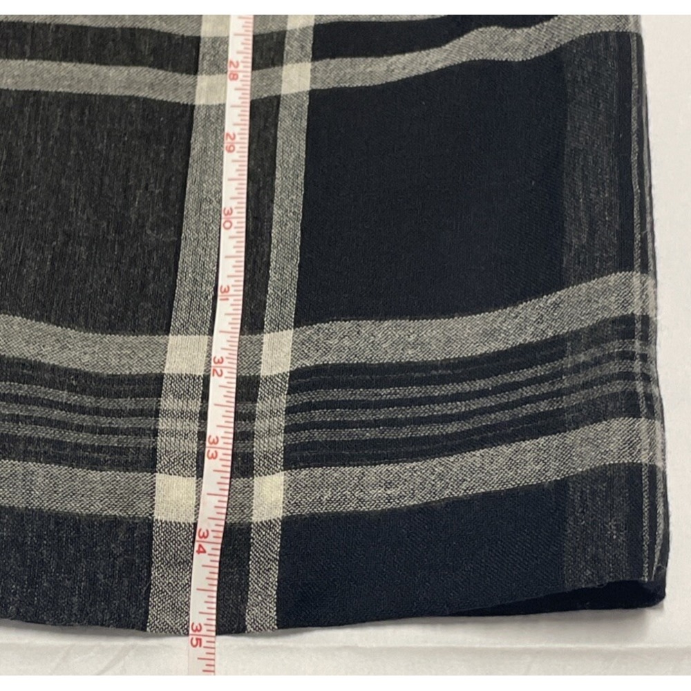 Burberry Brit Black And White Nova Check Dress with feathers and bouclé Womens M - Picture 11 of 12
